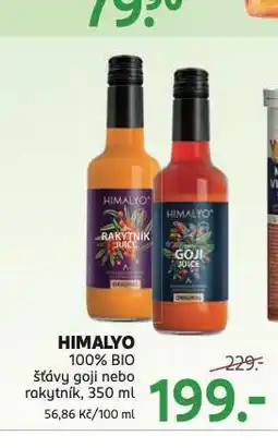 Rossmann Himalayo šťávy goji nebo rakytníku nabídka