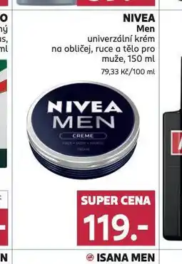 Rossmann Nivea men univerzální krém nabídka