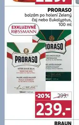 Rossmann Proraso nalzám po holení nabídka