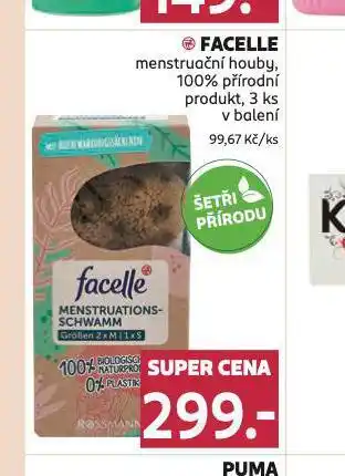 Rossmann Facelle menstruační houby nabídka