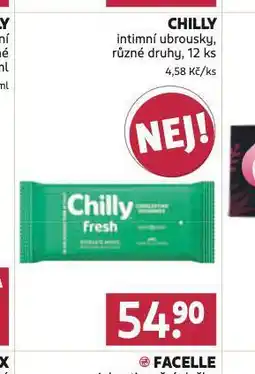 Rossmann Chilly intimní ubrousky nabídka