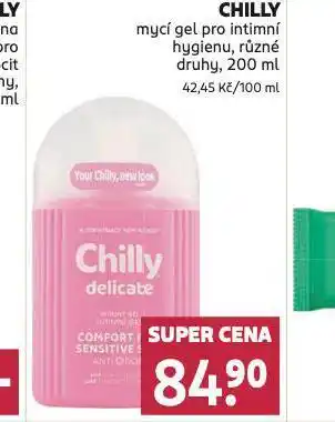 Rossmann Chilly mycí gel pro intimní hygienu nabídka