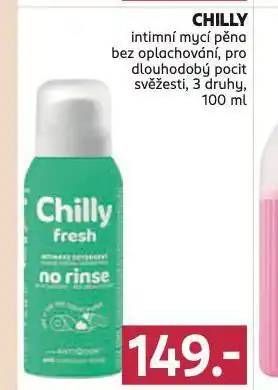 Rossmann Chilly intimní mycí pěna nabídka