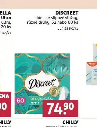 Rossmann Discreet slipové vložky nabídka