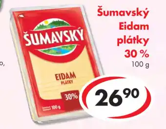 CBA Šumavský Eidam plátky 30% nabídka