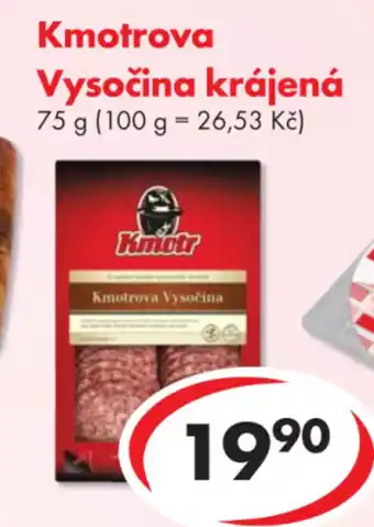 CBA Kmotrova Vysočina krájená nabídka