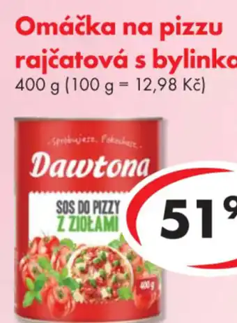 CBA Omáčka na pizzu rajčatová s bylinkami nabídka