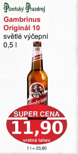 PLUS JIP Gambrinus Originál 10 nabídka