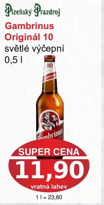 PLUS JIP Gambrinus Originál 10 nabídka