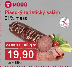 PLUS JIP Písecký turistický salám nabídka