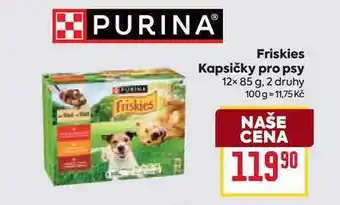 Billa Friskies Kapsičky pro psy 12x85 g nabídka