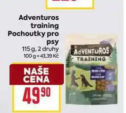 Billa Adventuros training Pochoutky pro psy 115 g nabídka