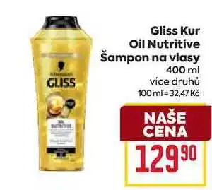 Billa Gliss Kur Oil Nutritive Šampon na vlasy 400 ml nabídka