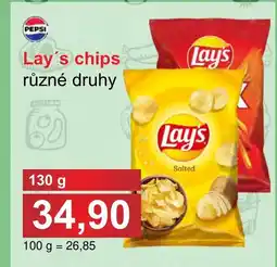 PLUS JIP LAY'S chips nabídka