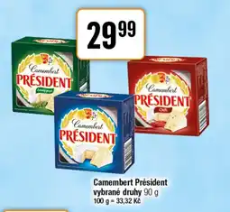 TEMPO Camembert Président nabídka