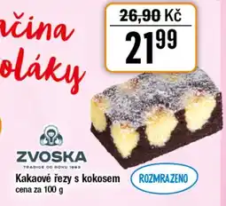 TEMPO Kakaové řezy s kokosem nabídka