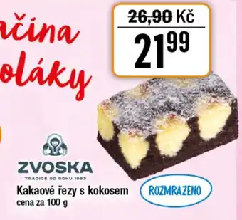 TEMPO Kakaové řezy s kokosem nabídka