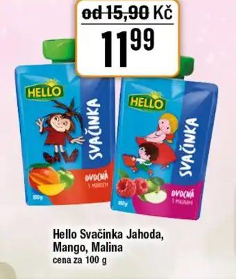 TEMPO HELLO Svačinka Jahoda, Mango, Malina nabídka