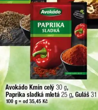 TEMPO Avokádo Paprika sladká mletá nabídka