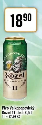 TEMPO Pivo Velkopopovický Kozel 11 nabídka