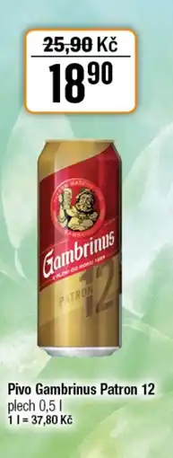 TEMPO Pivo Gambrinus Patron 12 nabídka