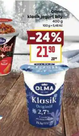 Billa Olma klasik jogurt nabídka