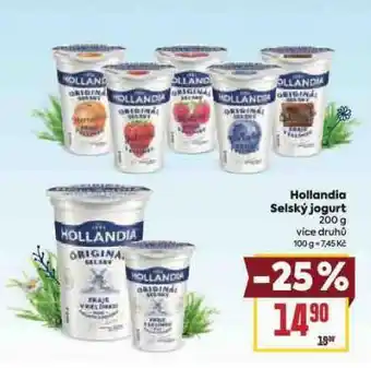 Billa Hollandia selský jogurt nabídka