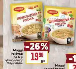 Billa Maggi polévka nabídka