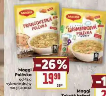 Billa Maggi polévka nabídka