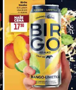 Billa Birgo nealkoholické pivo nabídka