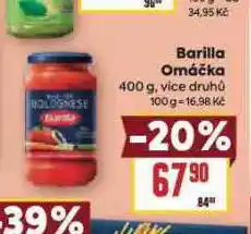 Billa Barilla omáčka nabídka