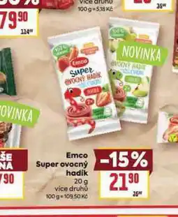 Billa Emco super ovocný hadík nabídka