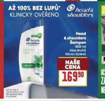 Billa Head & shoulders šampon na vlasy nabídka