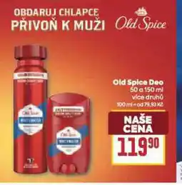 Billa Old spice deodorant nabídka