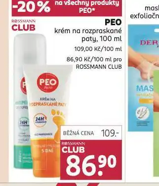 Rossmann Peo krém na rozpraskané paty nabídka