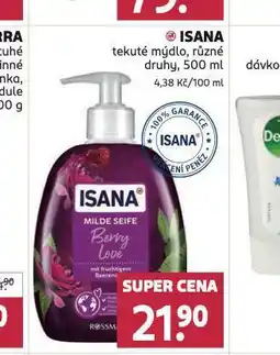 Rossmann Isana tekuté mýdlo nabídka