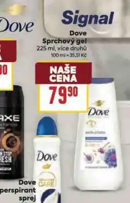 Billa Dove sprchový gel nabídka