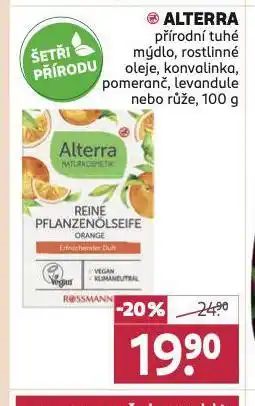 Rossmann Alterra přírodní tuhé mýdlo nabídka