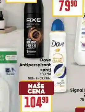 Billa Dove antiperspirant nabídka