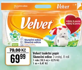 TEMPO Velvet toaletní papír Sluneční edice nabídka