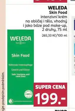 Rossmann Weleda skin food krém nabídka