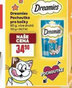 Billa Dreamies pochoutka pro kočky nabídka