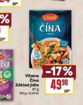 Billa Vitana čína základ jídla nabídka