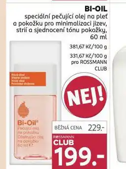 Rossmann Bi-oil speciální pečující olej nabídka