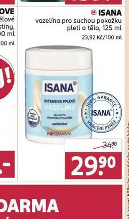 Rossmann Isana vazelína nabídka