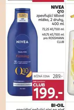 Rossmann Nivea q10 tělové mléko nabídka