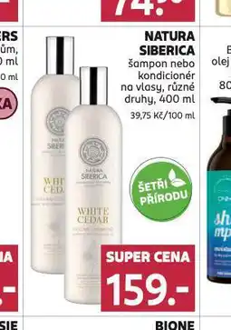 Rossmann Natura siberica šampon, kondicioner nabídka