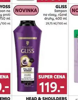 Rossmann Gliss šampon nabídka