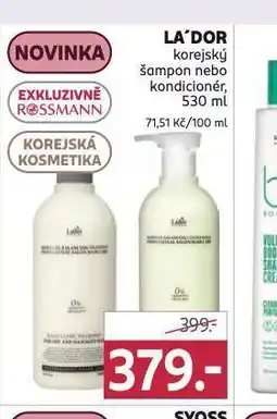 Rossmann La´dor korejský šampon, kondicioner nabídka