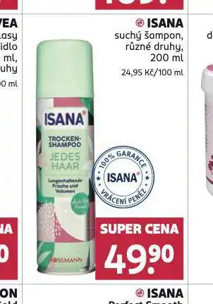 Rossmann Isana suchý šampon nabídka